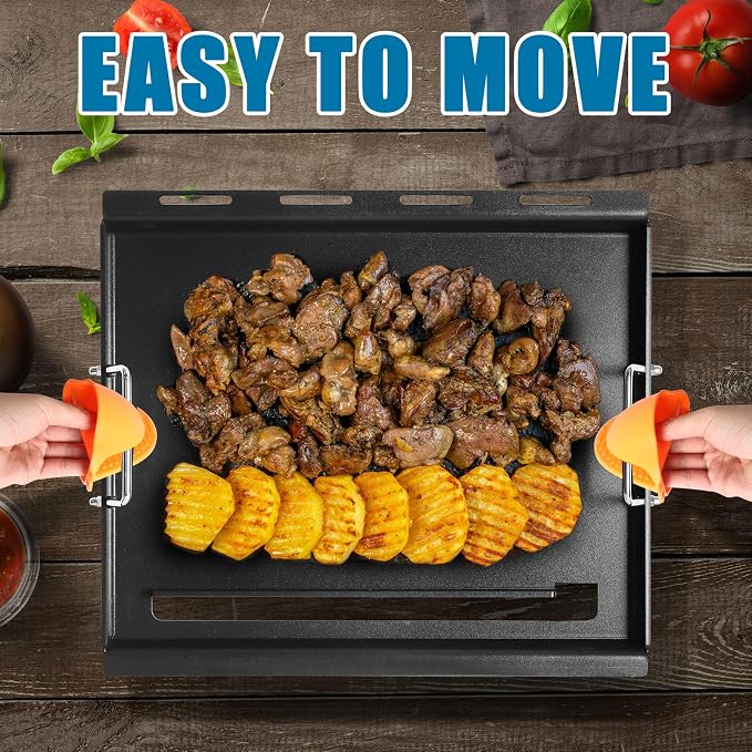 Full-Size Griddle Inserts for Weber Spirit I & II 200 Series, Nonstick Flat Top - Image 7