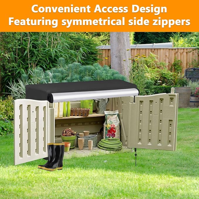 Outdoor Storage Shed Cover for RubberMaid, Waterproof Rubber Made Outdoor - Image 6