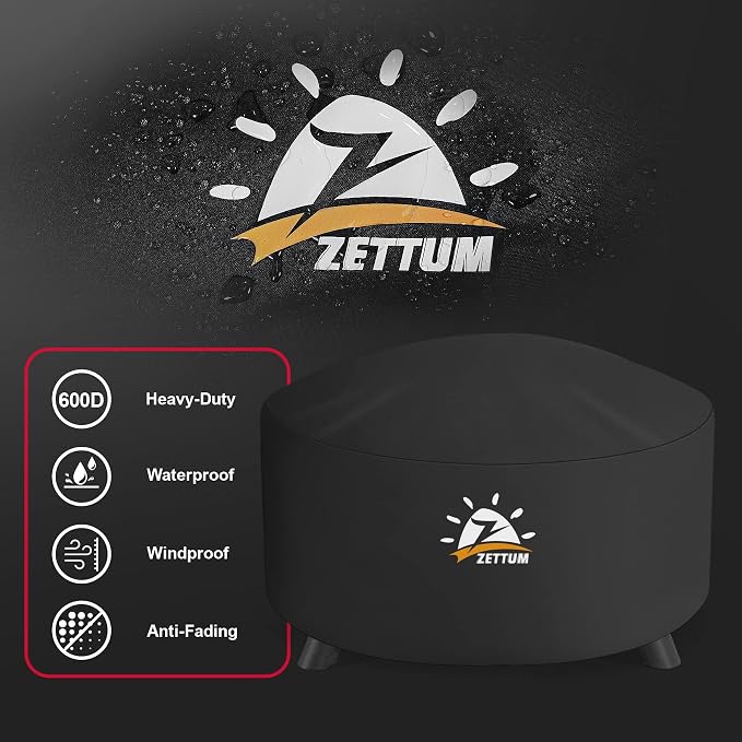 Zettum Fire Pit Cover Round 54 Inch - Image 3