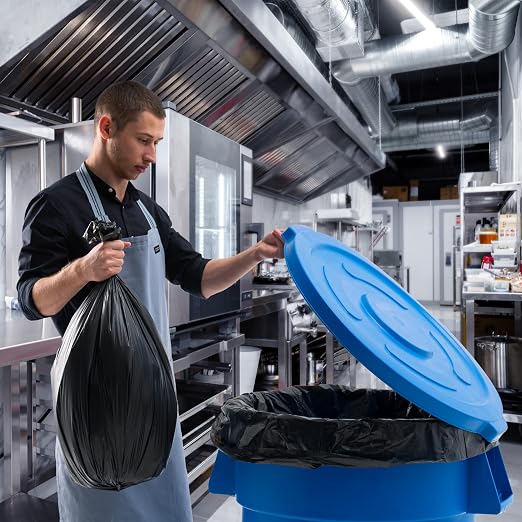 PRO&Family Commercial Round Trash Can - Image 4