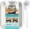Fancy Panz - White Classic Aluminum Foil Pan Carrier - Elevated Food Serving by FancyPanz