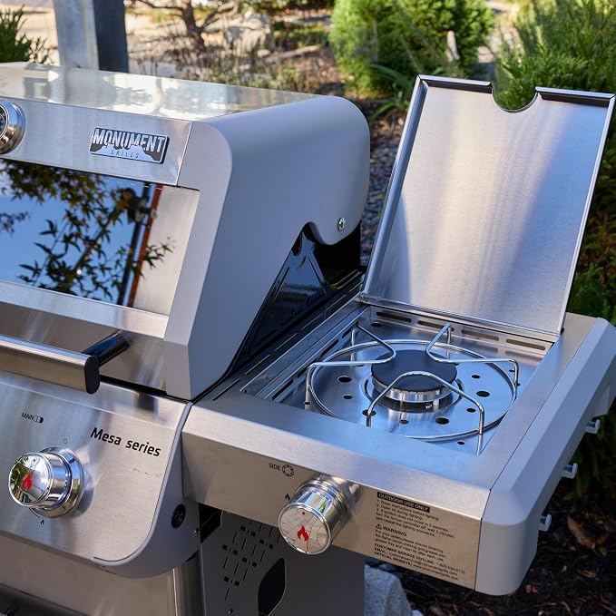 Monument Grills 3+1 Outdoor Barbecue Stainless Steel Propane Gas Grill - Image 6