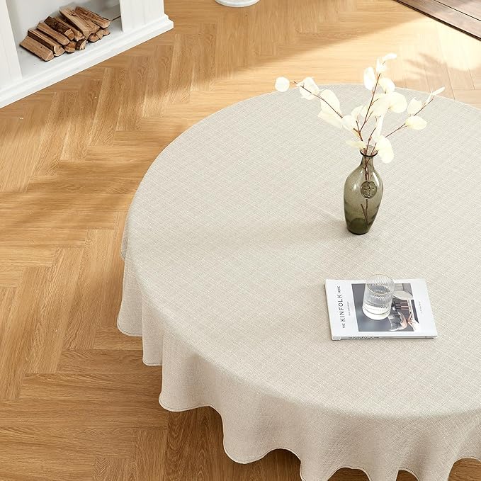 BALCONY & FALCON Rectangle Tablecloth Washable Wrinkle Resistant and Water by BALCONYFALCON