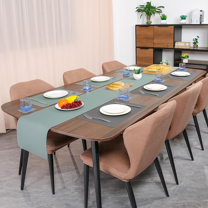 Myir JUN Table Runner Double Sided Vinyl Runner Table 55 Inch Long Runner - Image 6