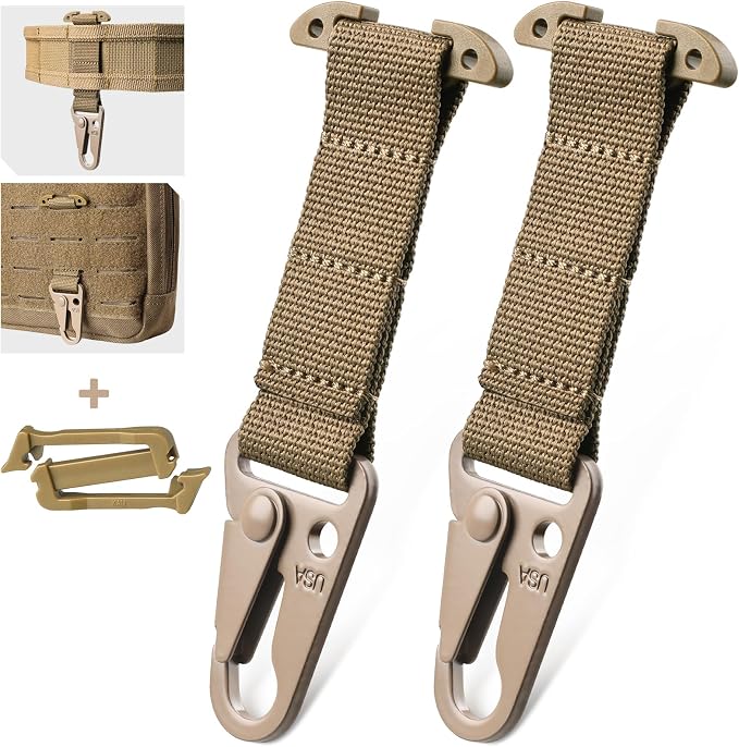 LIVANS Molle Belt Clip Key Holder Tactical Battle Belt Plate Carrier Vest by LIVANS