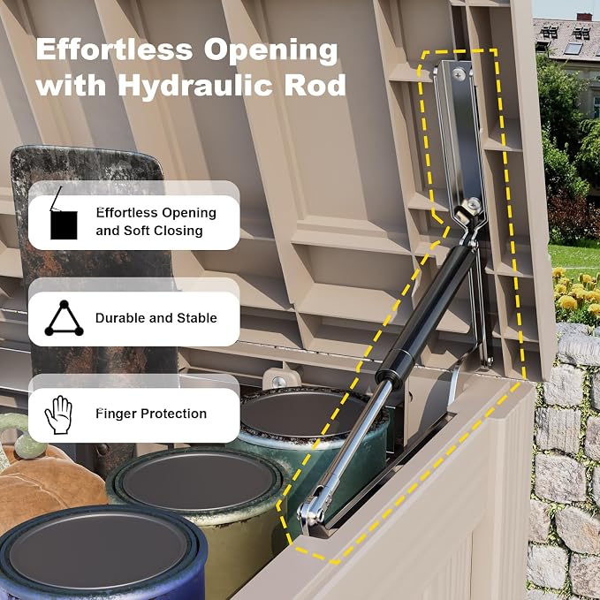 150 Gallon Outdoor Storage Box – Resin Deck Box - Image 3
