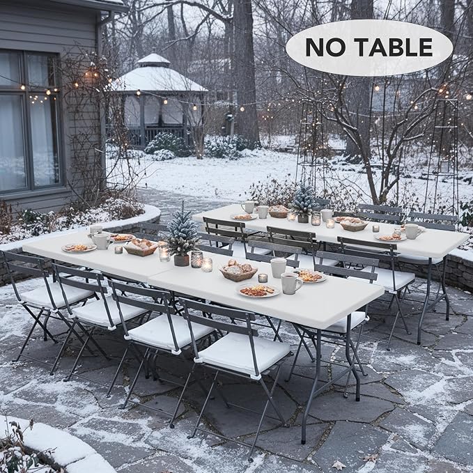 LUSHVIDA 10 Packs Vinyl Tablecloths - Image 3