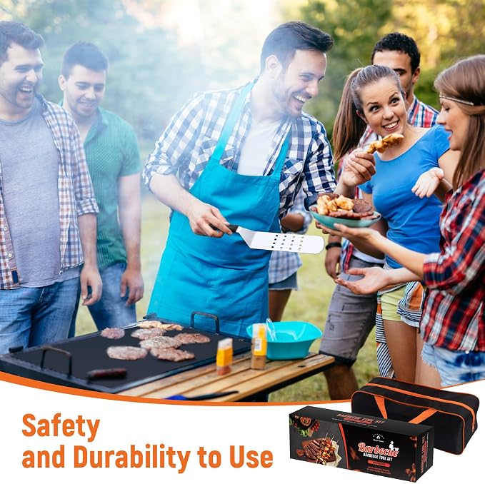 Griddle Accessries Kit, Grill BBQ Spatula Utensils Set - Image 7