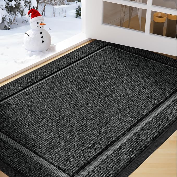 Large Front Door Mat Outside Entrance Indoor Doormat, Outdoor Door Mats by IMHOME