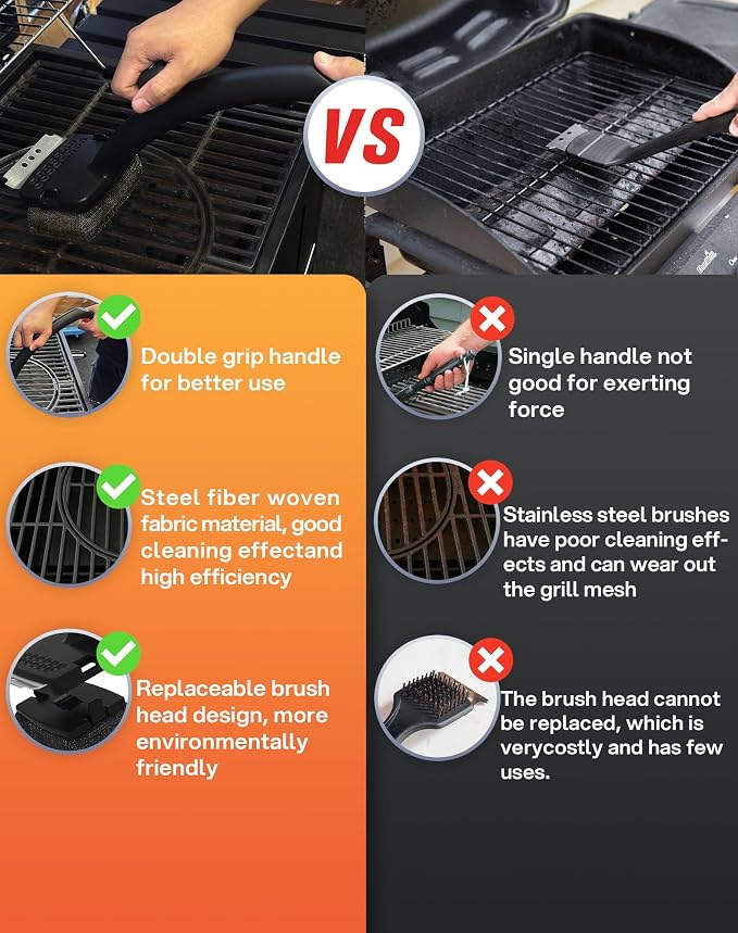 Grill Brush Bristle Free, Grill Brush - Image 3