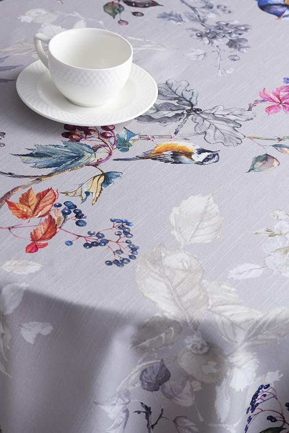 Maison d' Hermine Table Cloth Round Table 100% Cotton 69 Inches Fall Tablecloth - Image 8