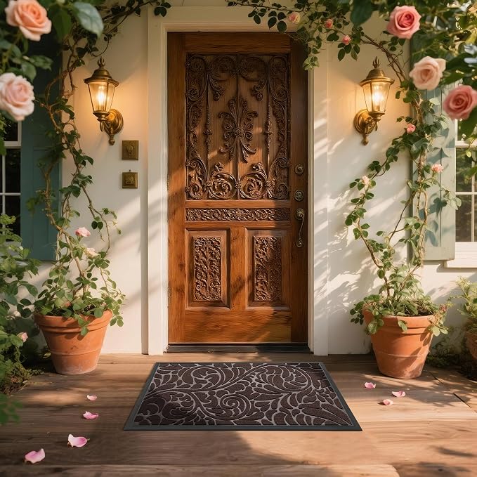 Yimobra Large Door Mat Outside Entrance 36x24, Waterproof Sturdy Outdoor Mats - Image 3