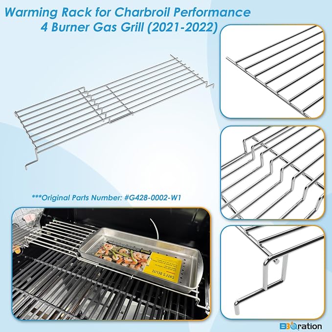 Warming Rack Grill Parts for Charbroil Performance 4 Burner 463352521 463354021 - Image 3