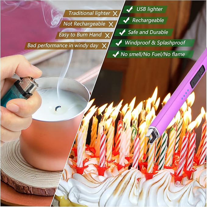 MEIRUBY Electric Candle Lighter, Christmas Stocking Stuffers Gifts - Image 4
