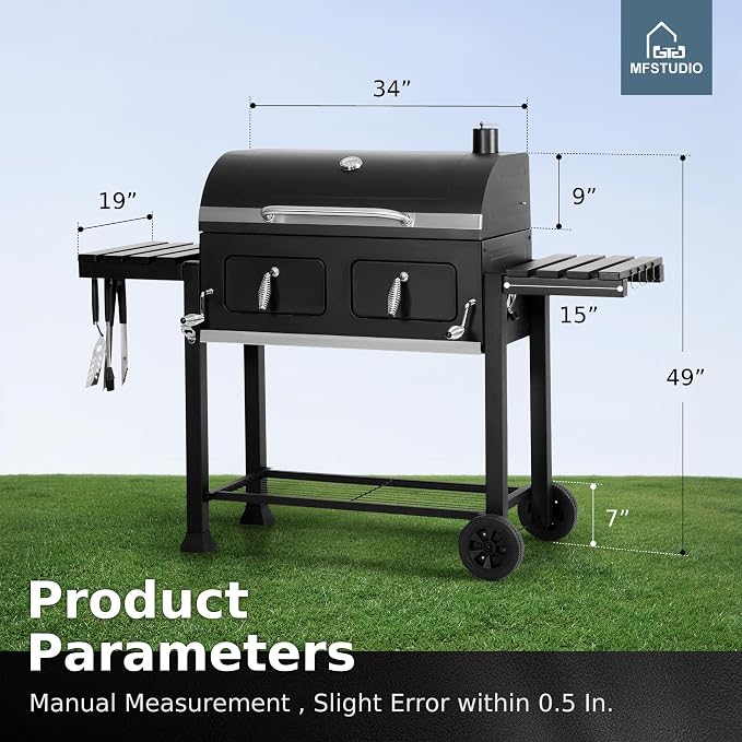 MFSTUDIO Multifunctional Extra Large 49 Inch BBQ Charcoal Grills - Image 8