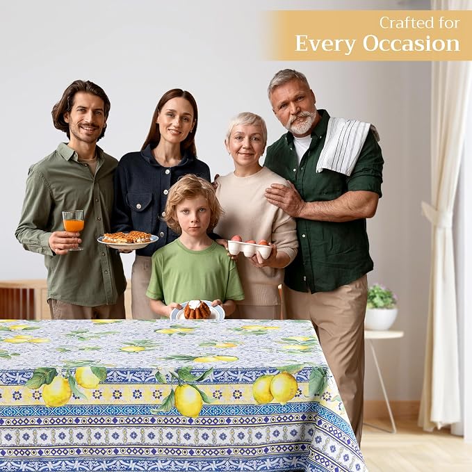 Maison d' Hermine Table Cloth Square Table 100% Cotton 60 x 60 Inches - Image 6