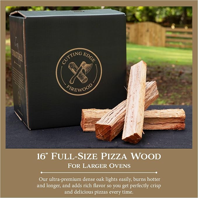 Cutting Edge Firewood 16 inch Full-Size Pizza Cut Ultra-Premium Oak Cooking Wood - Image 2