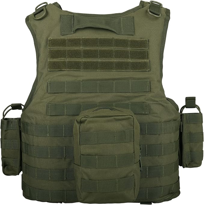 BOMTURN Tactical Airsoft Vest Upgrade Adjustable Modular Paintball Vest Outdoor - Image 2