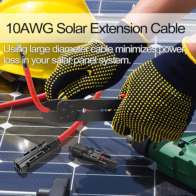Solar Extension Cable 10AWG MC4 Connector, PV Wire Extension Cord - Image 7