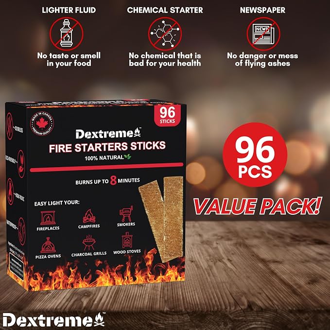 Dextreme Fire Starters Sticks 96 Pcs - Image 2