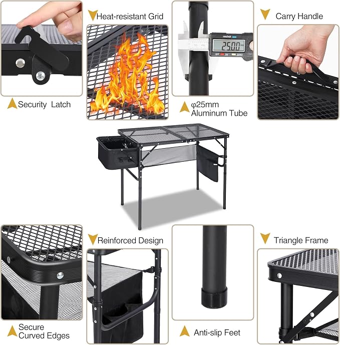 REDCAMP Folding Portable Grill Table - Image 8