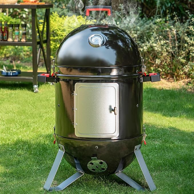 Sophia & William 18-Inch Vertical Charcoal Smokers BBQ Grills by SophiaWilliam