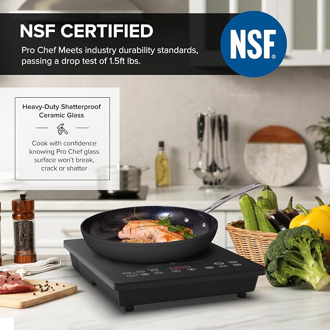 Nuwave Portable Induction Cooktop, NSF-Certified Single Electric Burner - Image 3