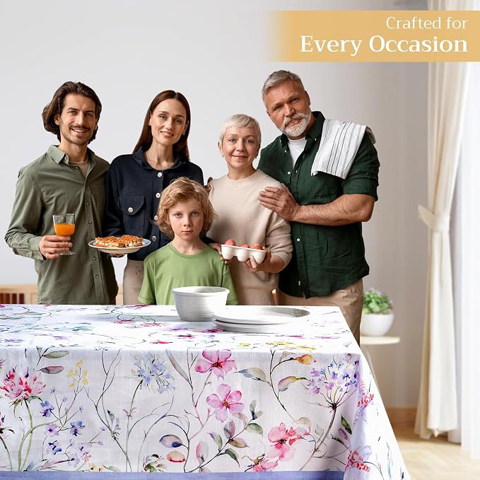 Maison d' Hermine Table Cloth Rectangle Table 100% Cotton 70 x 140 Inches - Image 6