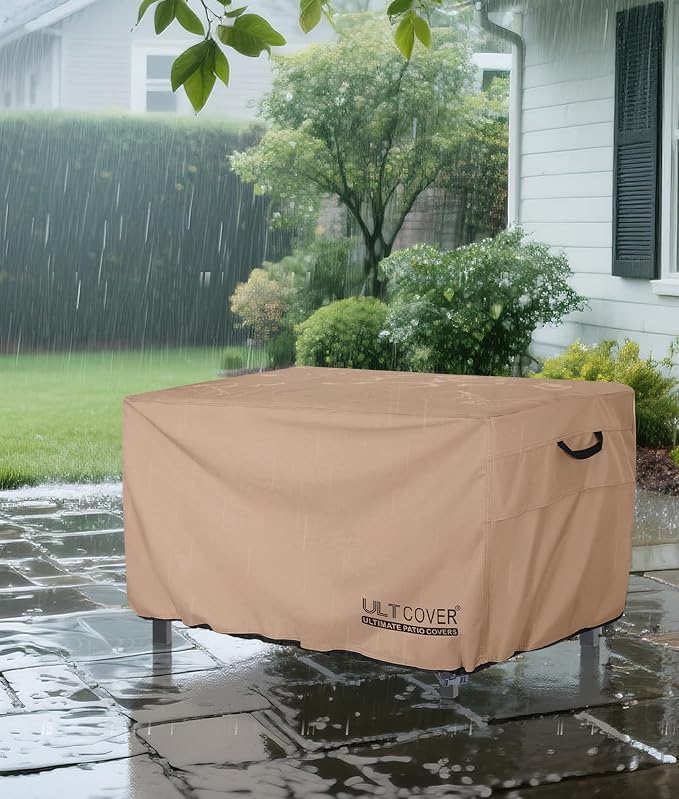 ULTCOVER Rectangular Gas Fire Pit Table Cover 48x28 inch Waterproof Heavy Duty - Image 6