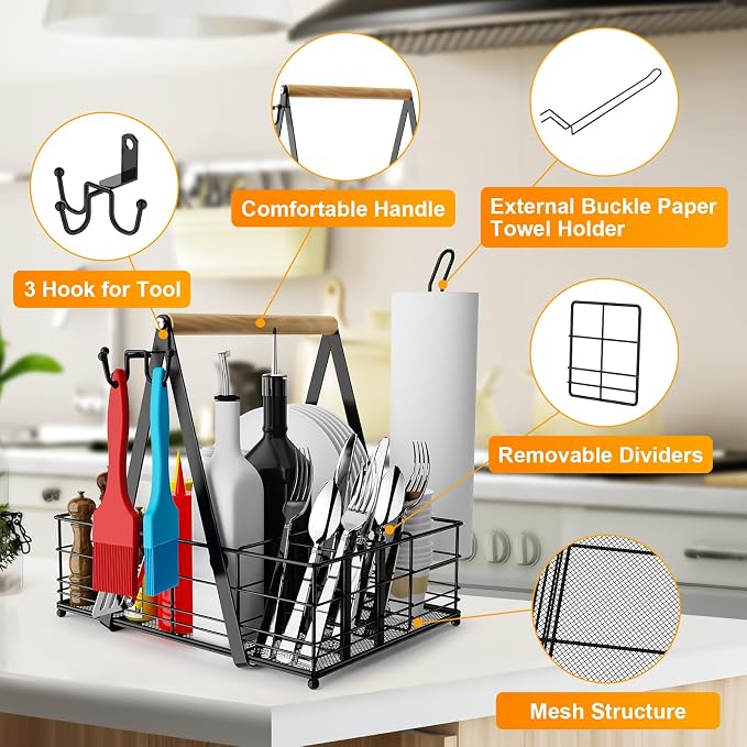 Grill Caddy, BBQ Caddy for Outdoor Grill - Image 4