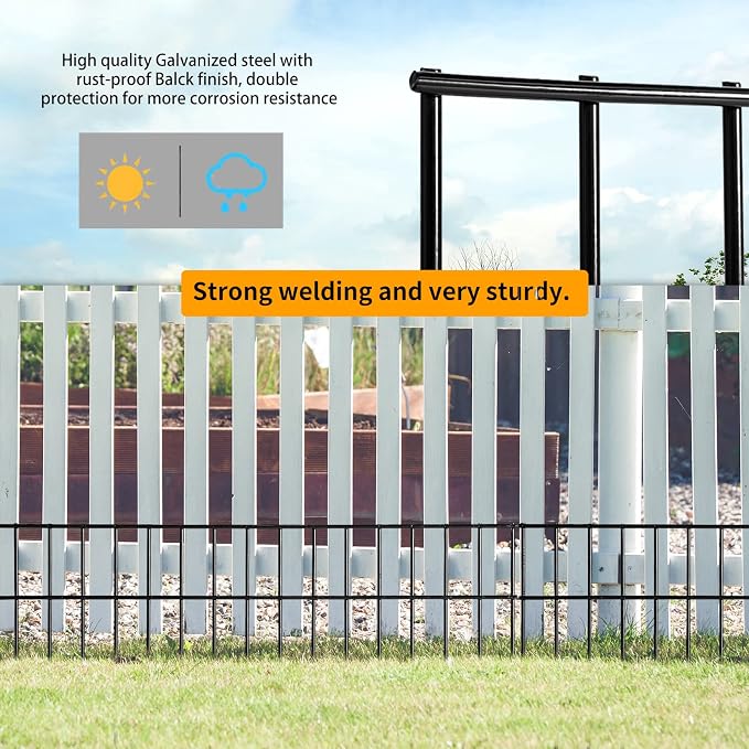 Adavin Animal Barrier Fence, 5 Pack 24 in X 15 in Dog Digging Fence Barrier - Image 6
