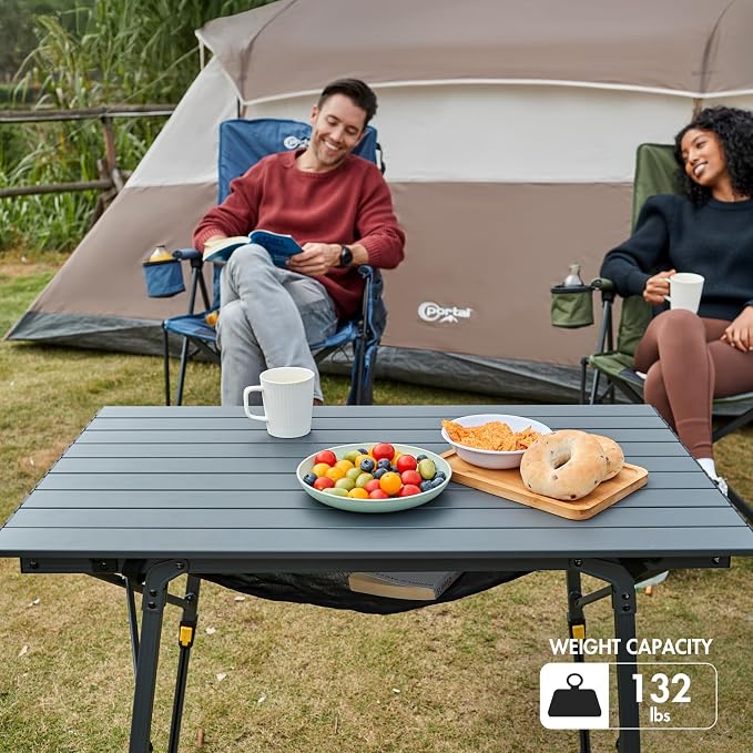 PORTAL Outdoor Folding Portable Picnic Camping Table - Image 2