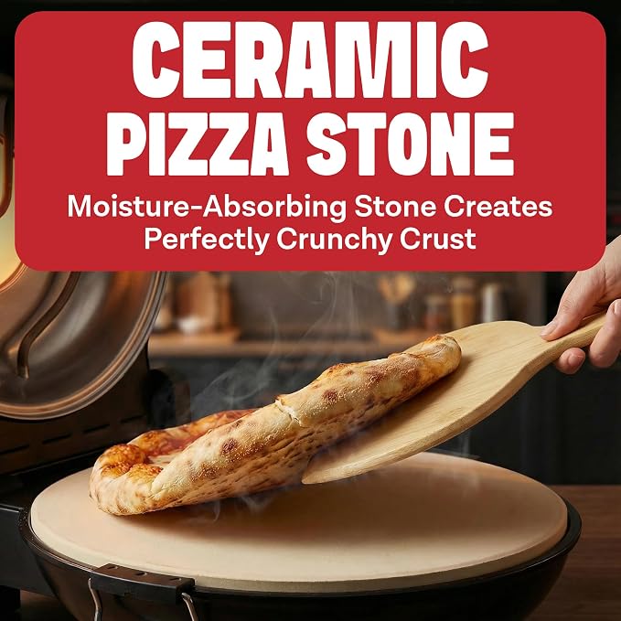 PIEZANO XL 14 Inch Extra Large Crispy Crust Pizza Oven – Family Sized Electric - Image 4