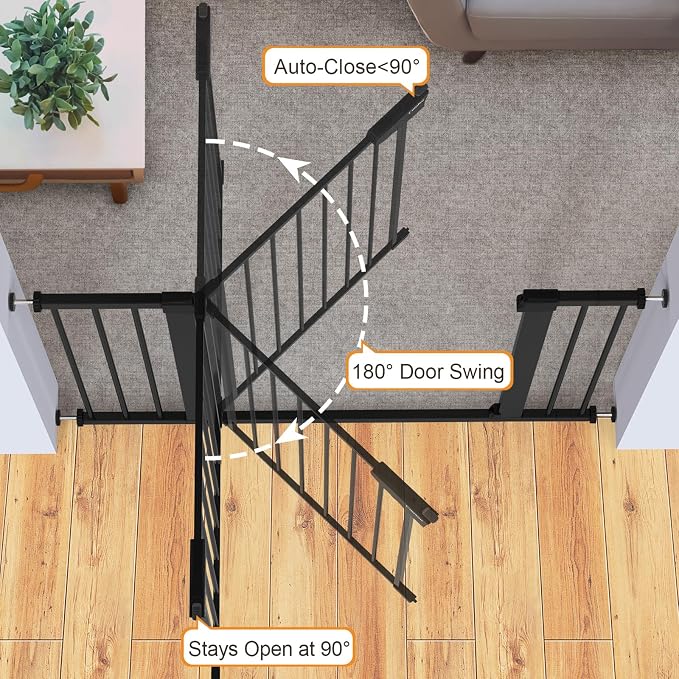 Cumbor 36" Extra Tall Baby Gate - Image 2