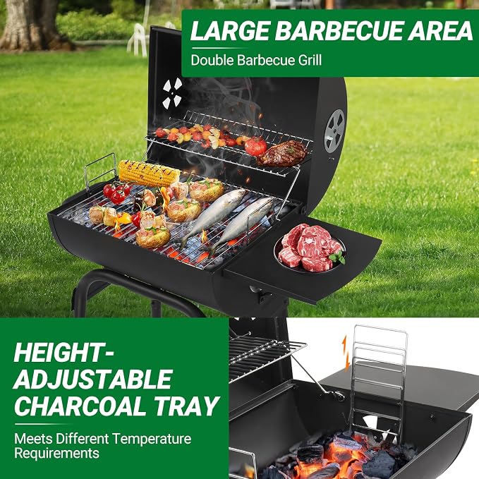 Outvita Barrel Charcoal Grill - Image 3