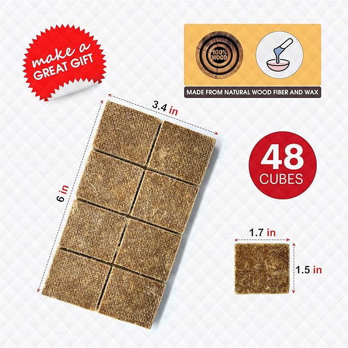 Dextreme Fire Starter Pack of 144/48 Natural Fire Starters Cubes - Image 3