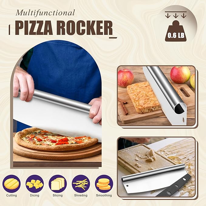 Pizza Peel with Detachable Handle, 12 x 14 in Aluminum, Silver
