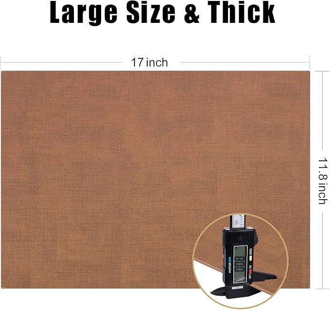 Homaxy Faux Leather Heat Resistant Placemats - Image 5