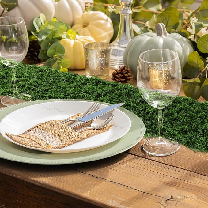 Zeyune 1 Pcs Fake Moss Table Runner - Image 6