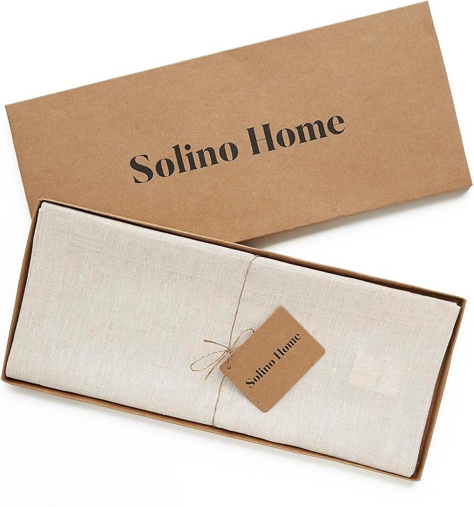 Solino Home Linen Light Natural Table Runner 132 Inches Long - Image 5
