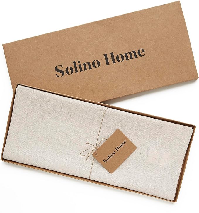 Solino Home Linen Light Natural Table Runner 156 Inches Long - Image 5