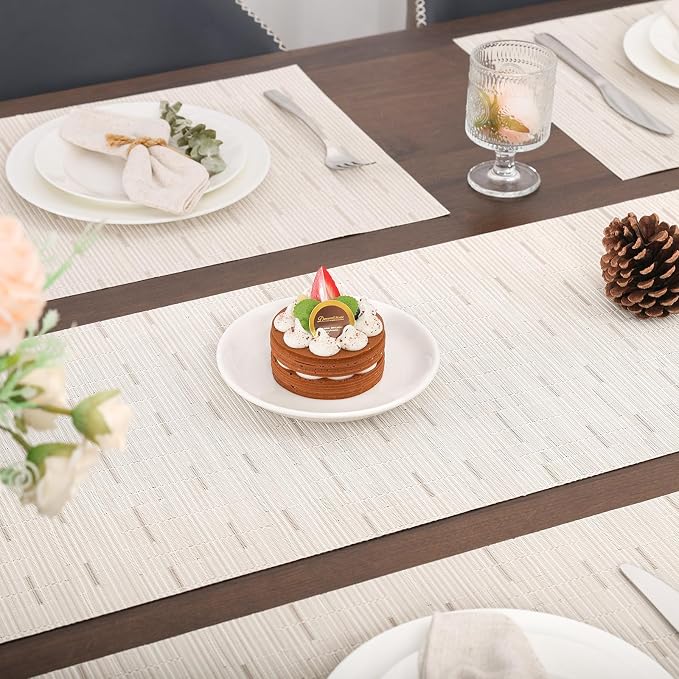 Myir JUN Table Runner, Vinyl Table Runner Indoor Arbitrarily Cropped Runner - Image 3