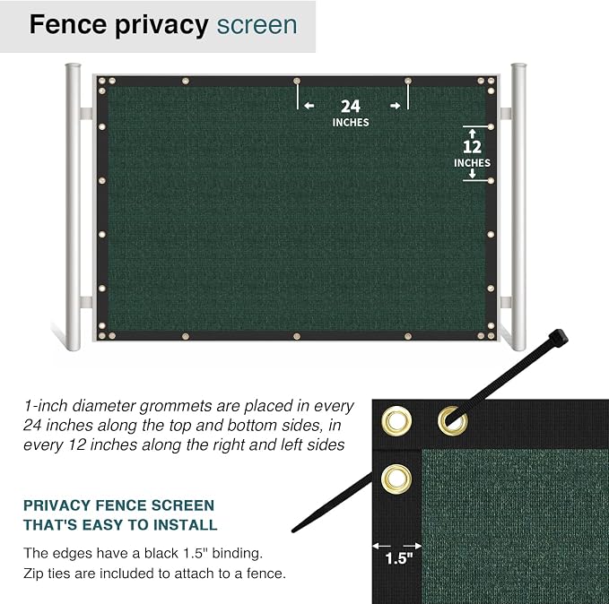 ECOOPTS 8'x278' Privacy Fence Screen Windscreen - Image 5