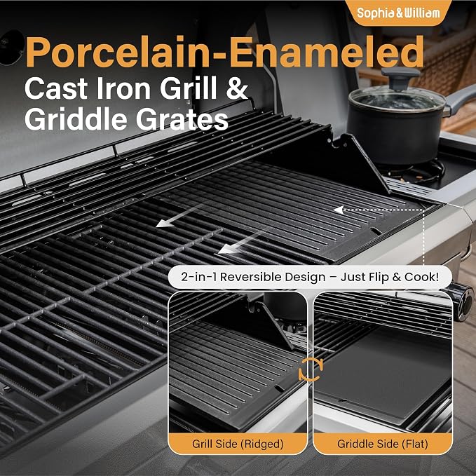 Sophia & William 6-Burner Propane Gas BBQ Grill - Image 3