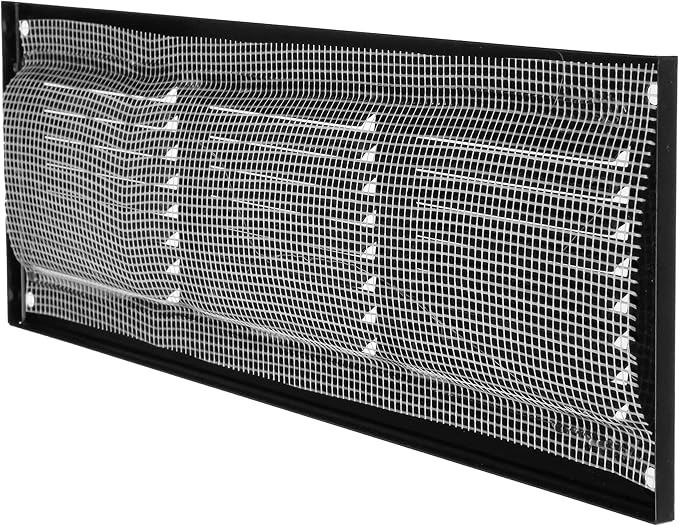 Repa Market 5-Pack 12x4 Inch Air Vent Cover/Black Galvanized Steel Louvered - Image 8