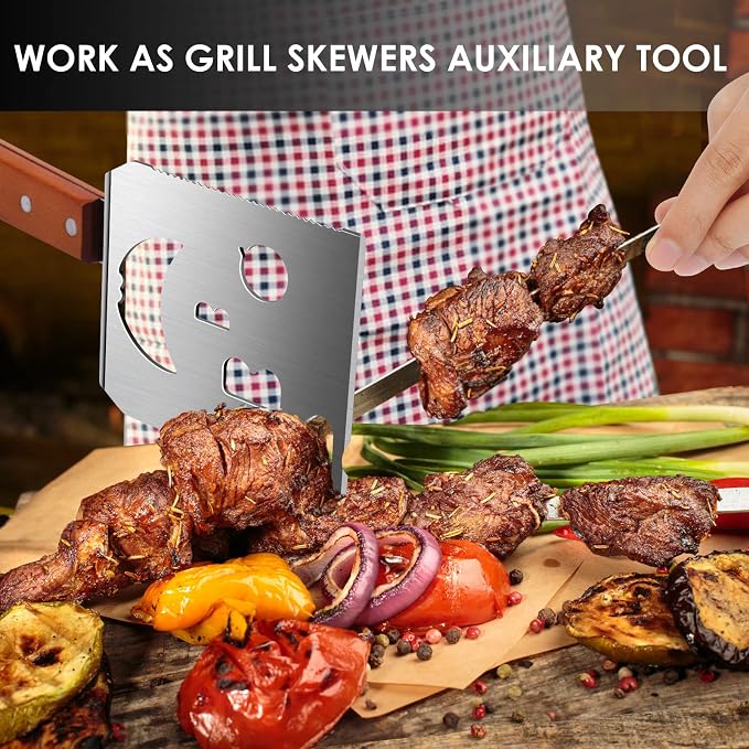 Grill Spatula for Outdoor Grill, 7-in-1 BBQ Spatula for Grill, 17 Inch Long - Image 5