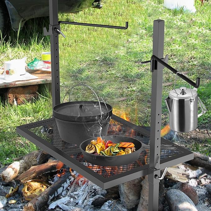 only fire Adjustable Grill Rotisserie System and Spit, Over Fire Camp Grill - Image 6