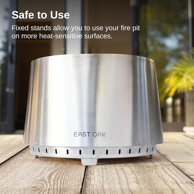 EAST OAK Camber Fire Pit Smokeless 21'' - Image 8