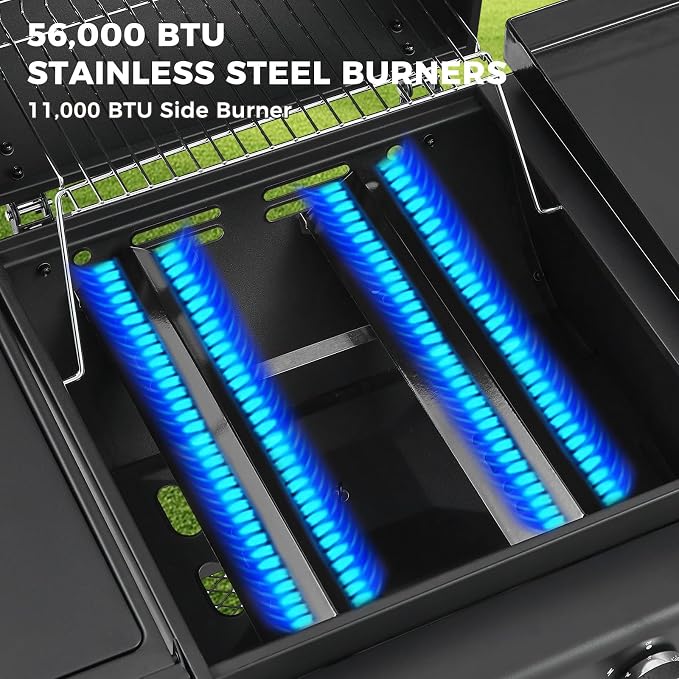 Lyromix 5 Burners Gas Grill and Griddle Combo - Image 7