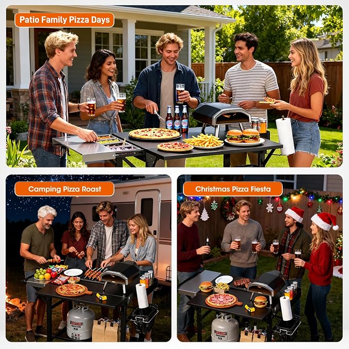 Pizza Oven Table, Grill Cart Table - Image 5